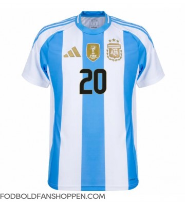 Argentina Alexis Mac Allister #20 Hjemmebanetrøje Copa America 2024 Kortærmet